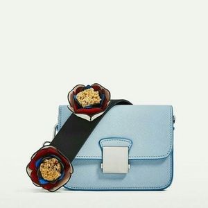 Zara Cross-Body with Floral Strap Purse